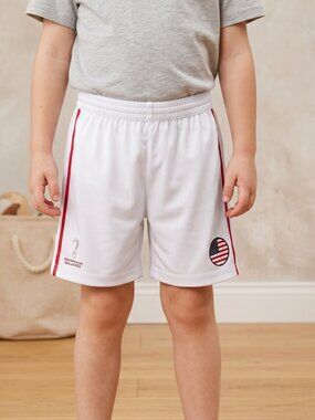 NWT | Official FIFA World Cup Qatar 2022 USA Kids Soccer Shorts | Size 5/6